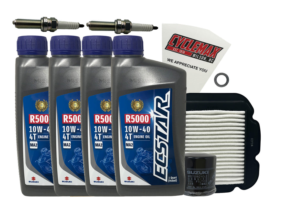 Suzuki Ecstar Standard Tune-Up Kit for 2002-2012 V-STROM 1000 with Spark Plugs