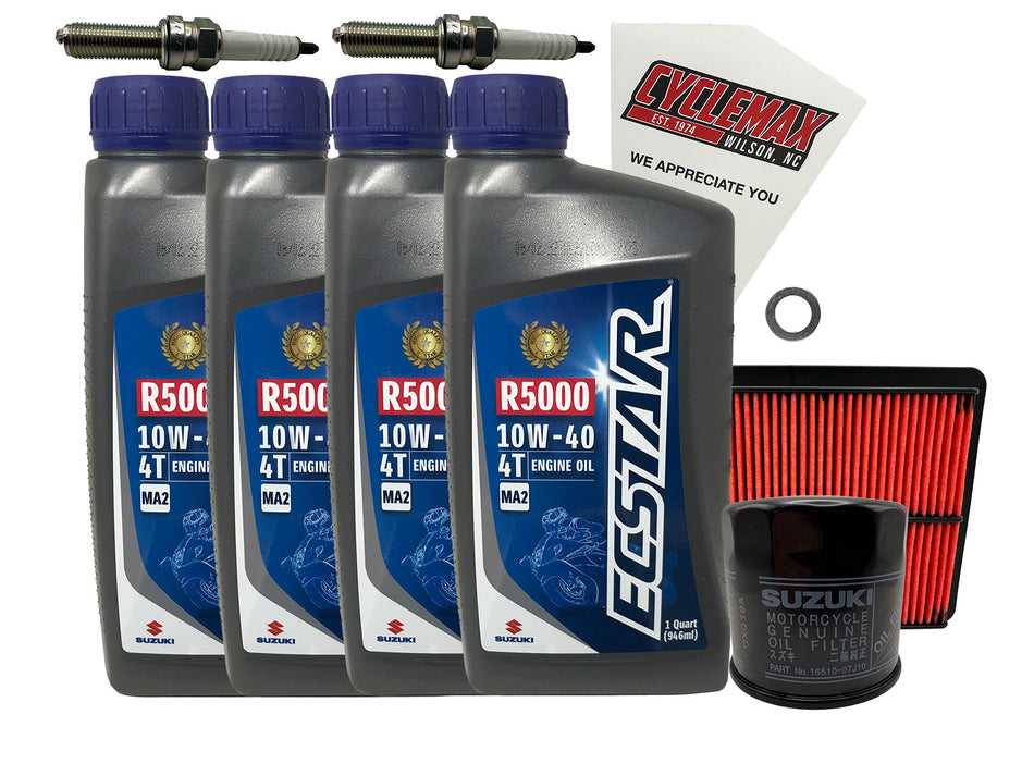 Suzuki Ecstar Standard Tune-Up Kit for 2014-2019 V-STROM 1000 with Spark Plugs