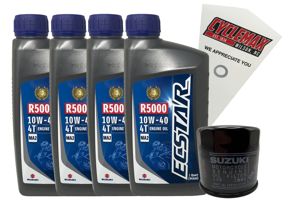 Suzuki Ecstar Standard Oil Change Kit for 2002-2019 V-STROM 1000