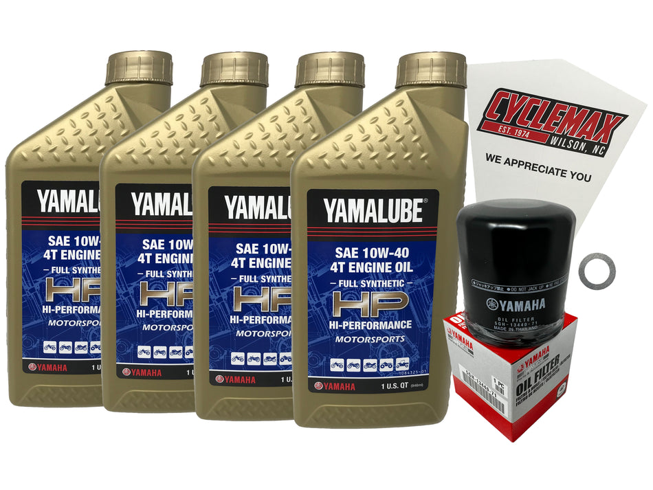 Yamaha Yamalube Full Synthetic Oil Change Kit for 2000-2005 YZF-R1
