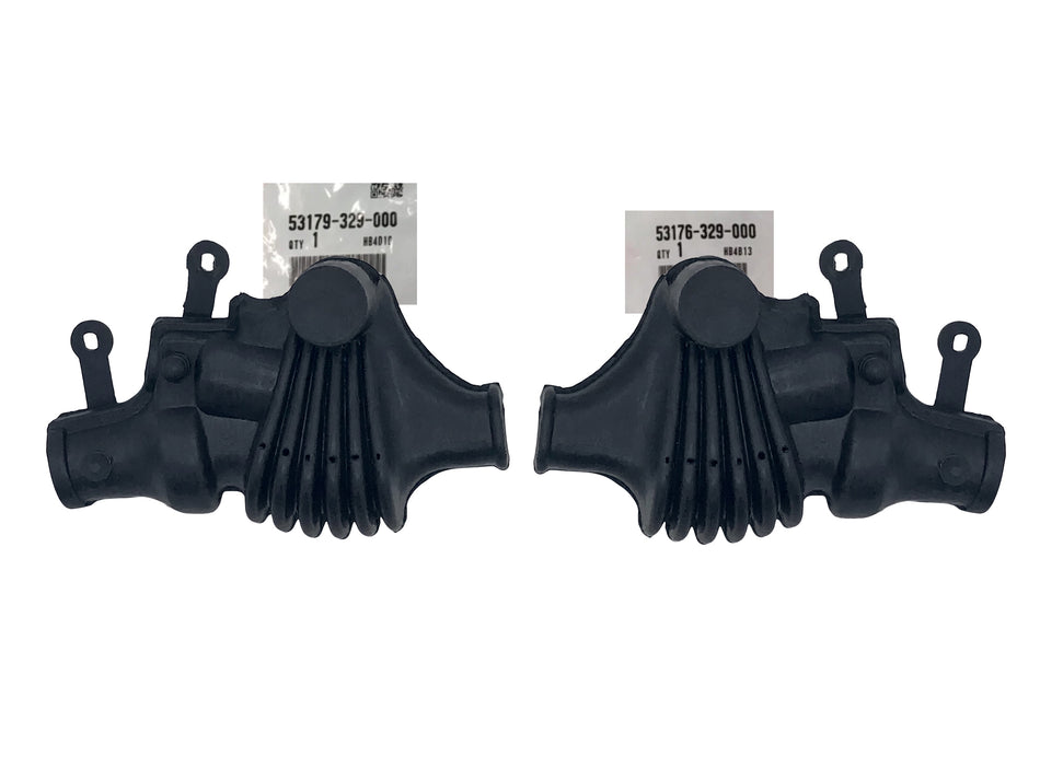 Honda OEM Brake Clutch Lever Cover Set 53176-329-000 & 53179-329-000