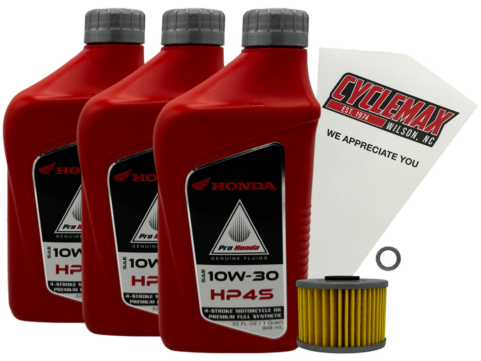 Honda HP4S Full Synthetic Oil Change Kit for 1985-1987 ATC250