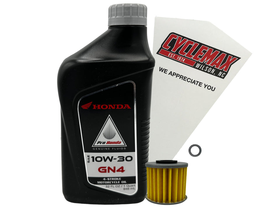 Honda GN4 Standard 10W-30 Oil Change Kit for 2019-2025 C125 SUPER CUB