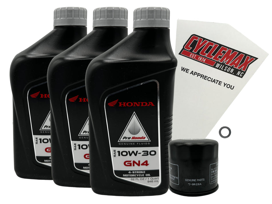 Honda GN4 Standard 10W-30 Oil Change Kit for 2023-2026 SCL500
