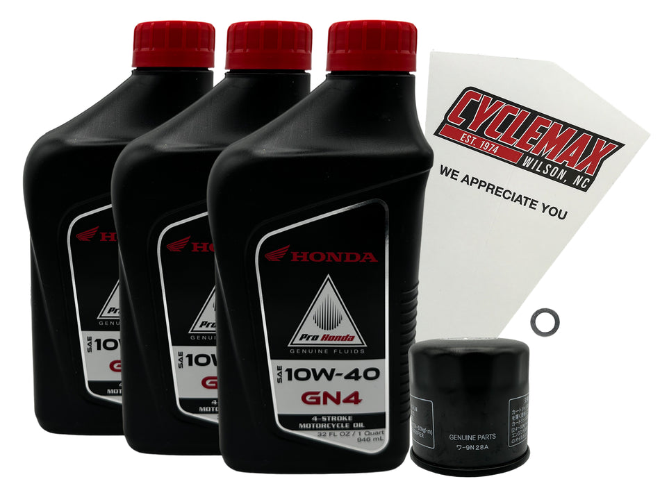 Honda GN4 Standard 10W-40 Oil Change Kit for 2023-2026 SCL500