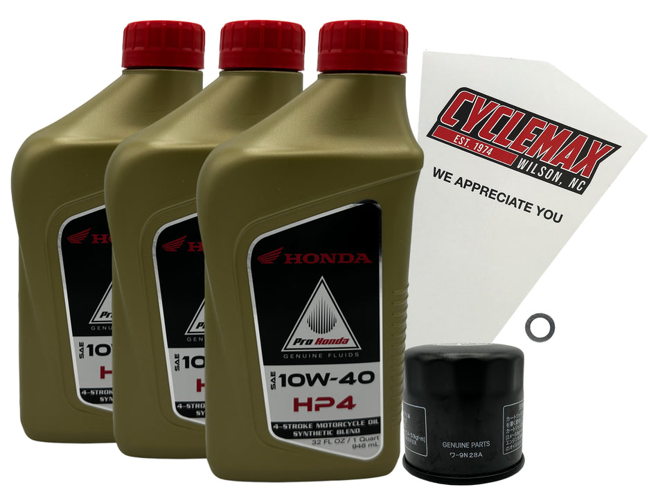Honda HP4 Semi-Synthetic Oil Change Kit for 2023-2026 SCL500