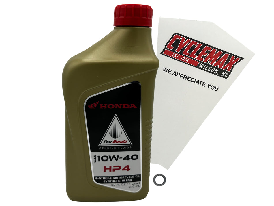 Honda HP4 Semi-Synthetic Oil Change Kit for 2004-2025 CRF50F