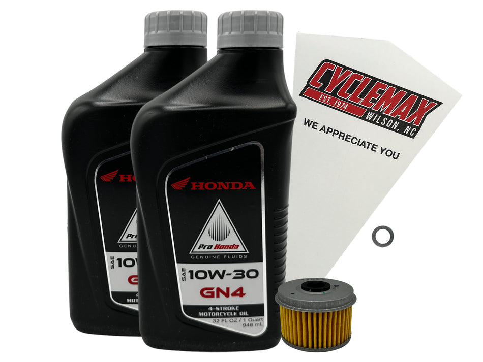 Honda GN4 Standard 10W-30 Oil Change Kit for 2018-2025 CB300R