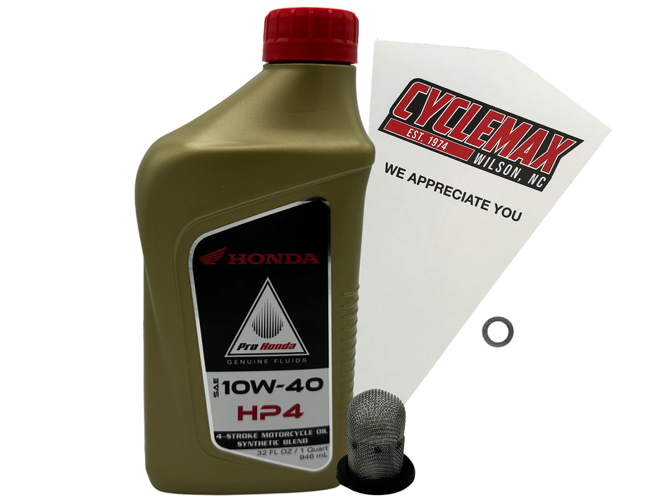 Honda HP4 Semi-Synthetic Oil Change Kit for 2013-2025 METROPOLITAN