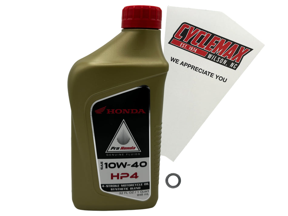 Honda HP4 Semi-Synthetic Oil Change Kit for 2014-2026 CRF125