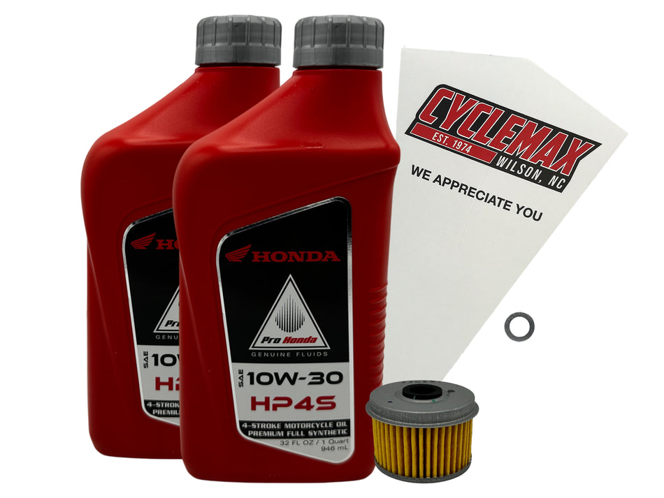 Honda HP4S Full Synthetic Oil Change Kit for 2021-2025 CRF300