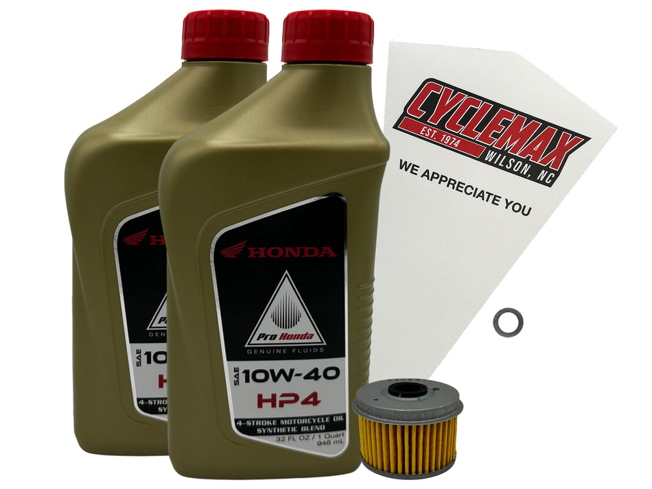 Honda HP4 Semi-Synthetic Oil Change Kit for 2021-2025 CRF300