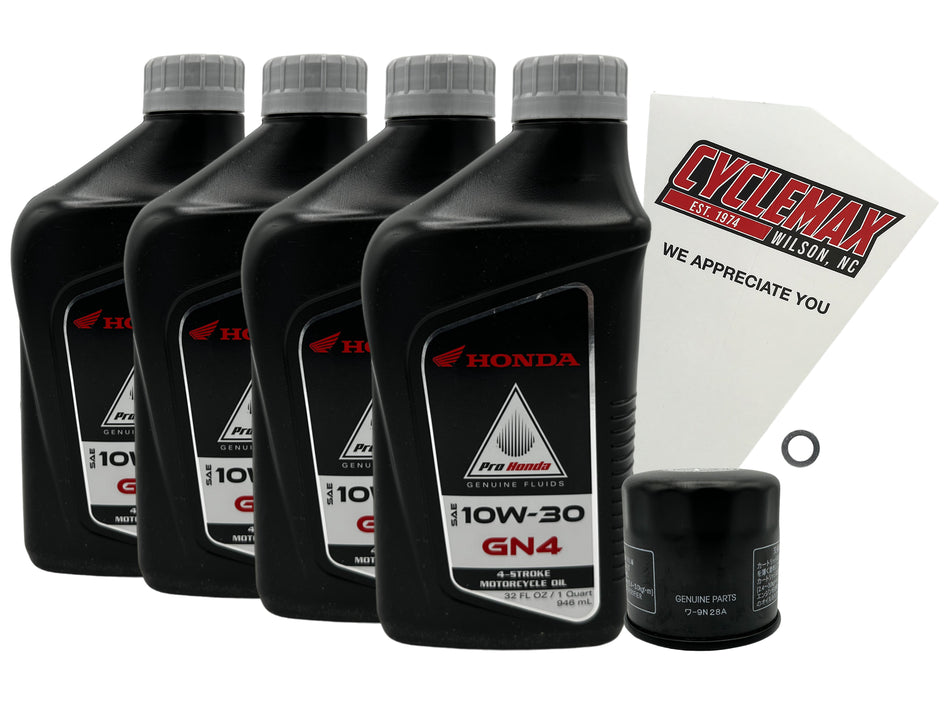 Honda GN4 Standard 10W-30 Oil Change Kit for 1988-2000 GL1500 GOLD WING