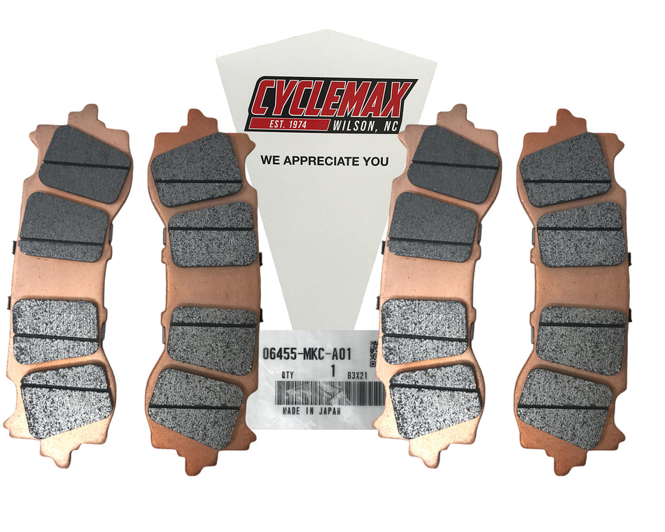Honda OEM FRONT LT AND RT BRAKE PADS X2 18-22 GL1800 06455-MKC-A01