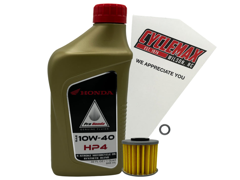 Honda HP4 Semi-Synthetic Oil Change Kit for 2021-2025 CT125
