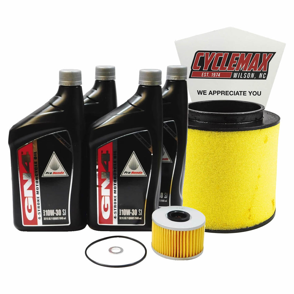 Cyclemax 2020-2025 Honda Foreman Rubicon TRX520 FA OEM Oil Change Maintenance Kit w/ Air Filter HN-T520-FAMK