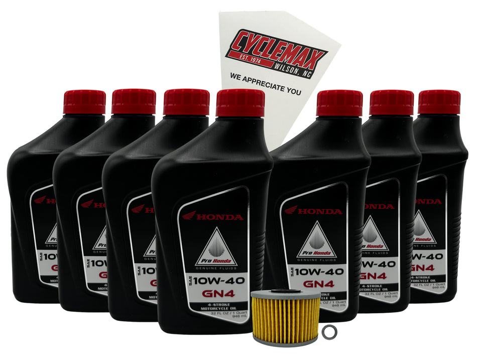 Honda GN4 Standard 10W-40 Oil Change Kit for 2019-2025 TALON 1000