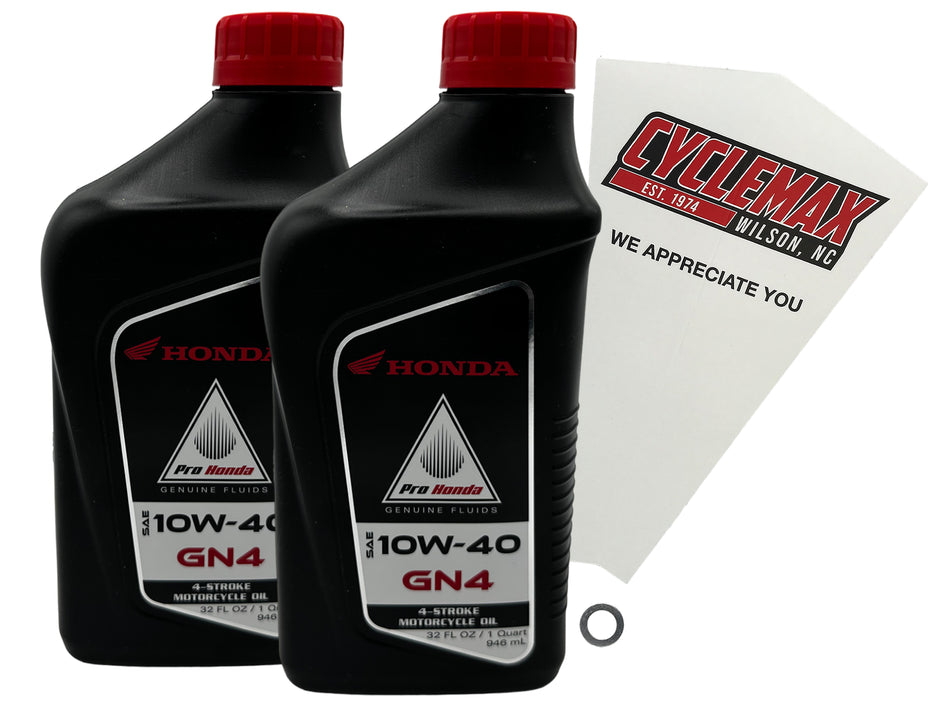 Honda GN4 Standard 10W-40 Oil Change Kit for 1986-1987 TR200 FAT CAT
