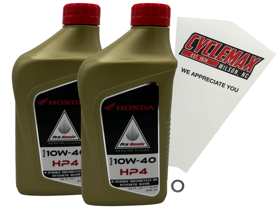 Honda HP4 Semi-Synthetic Oil Change Kit for 1986-1987 TR200 FAT CAT
