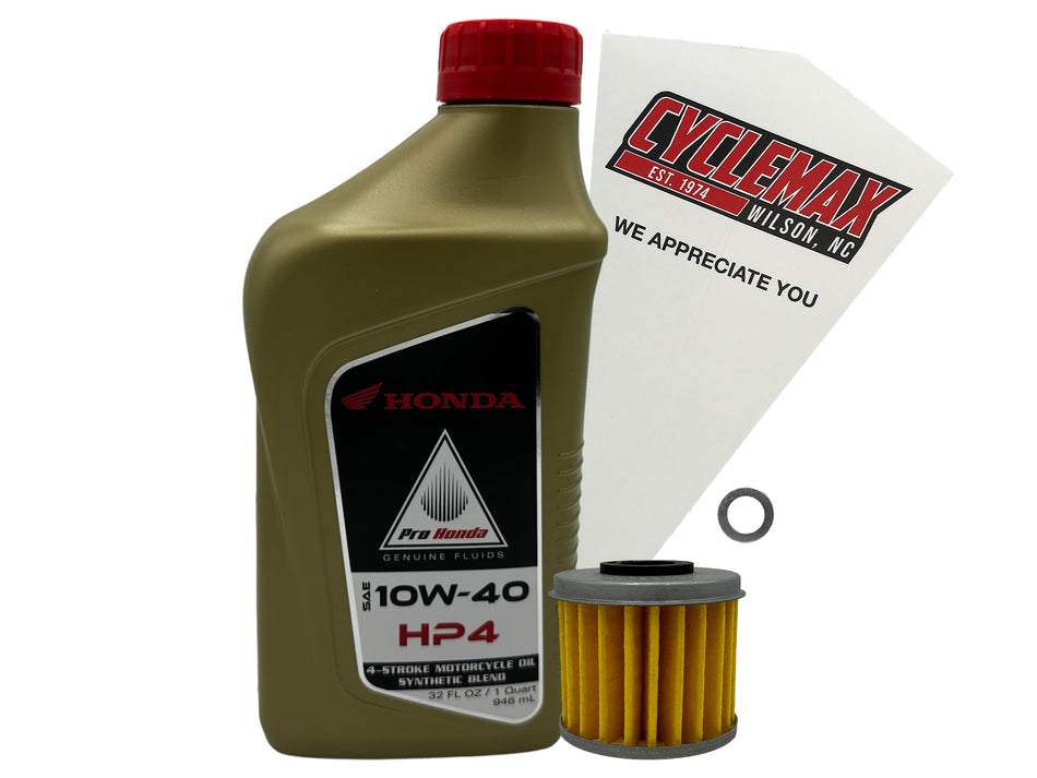 Honda HP4 Semi-Synthetic Oil Change Kit for 2004-2005 TRX450R