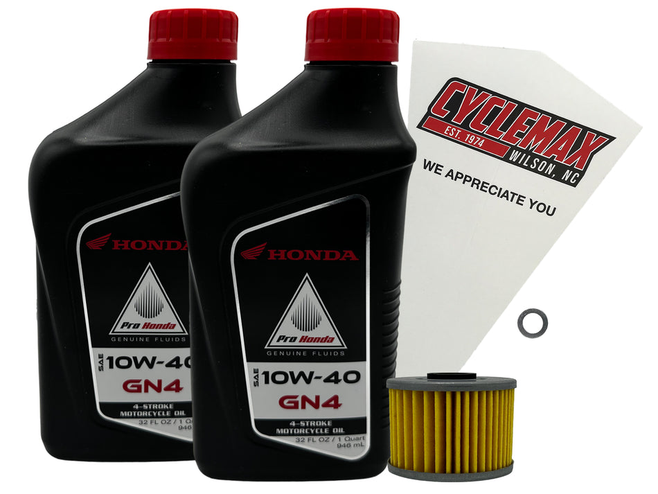 Honda GN4 Standard 10W-40 Oil Change Kit for 1986-2004 XR250R