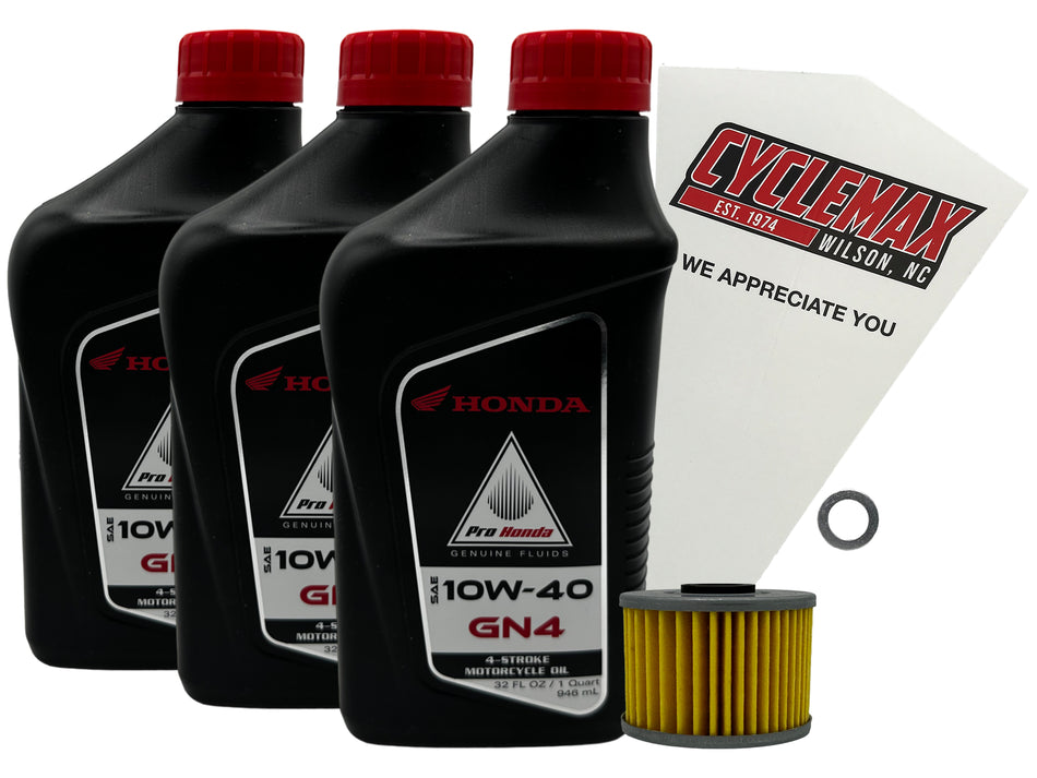 Honda GN4 Standard 10W-40 Oil Change Kit for 1983-1987 XL600R