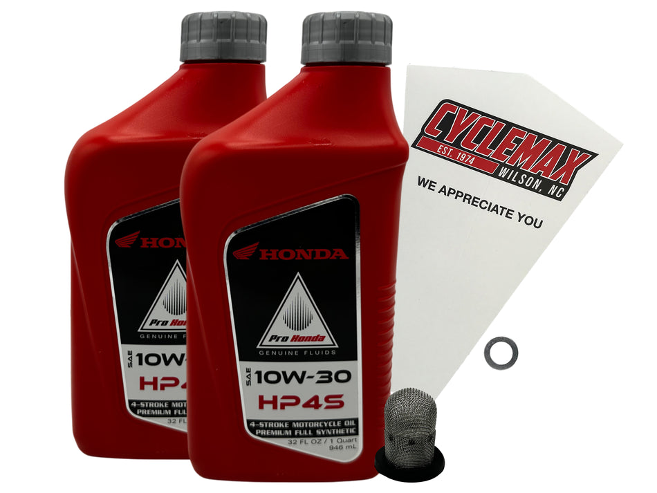 Honda HP4S Full Synthetic Oil Change Kit for 1993-2002 XR200R