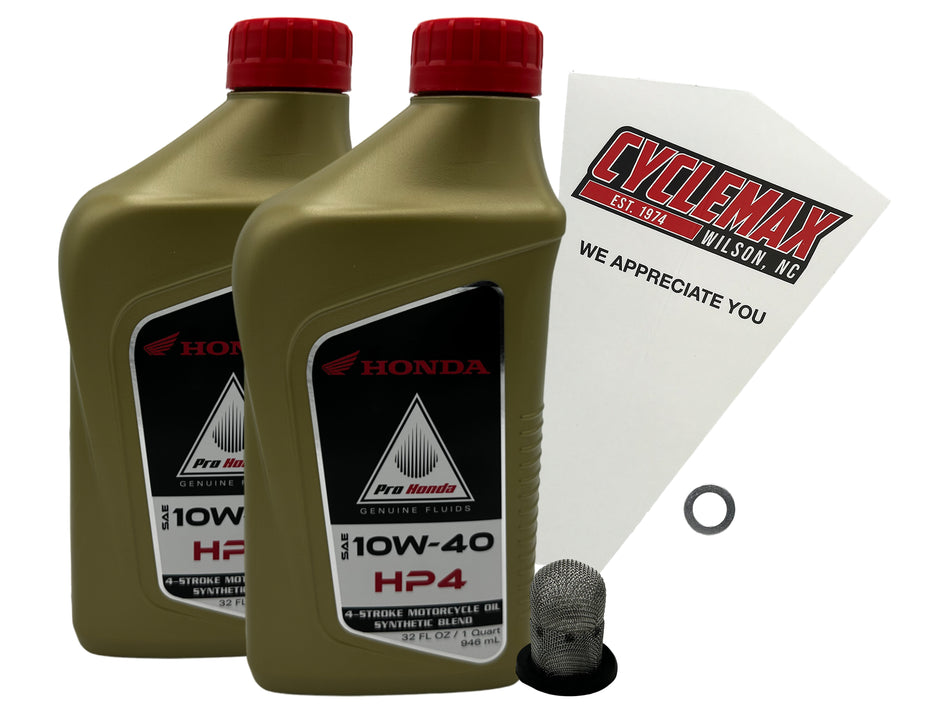 Honda HP4 Semi-Synthetic Oil Change Kit for 1993-2002 XR200R