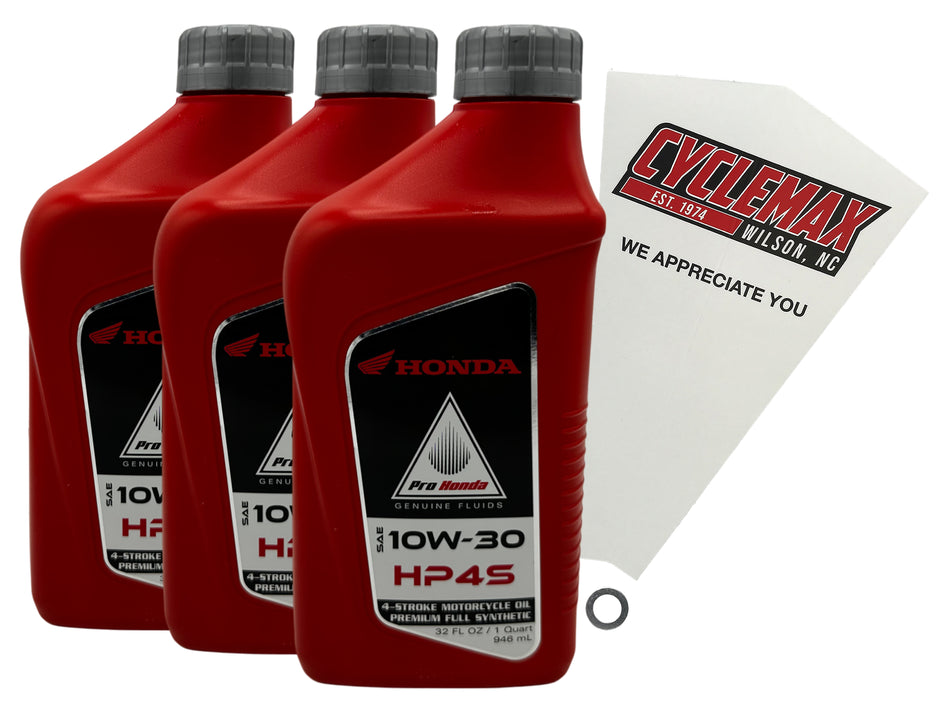 Honda HP4S Full Synthetic Oil Change Kit for 1979-1980 XR500