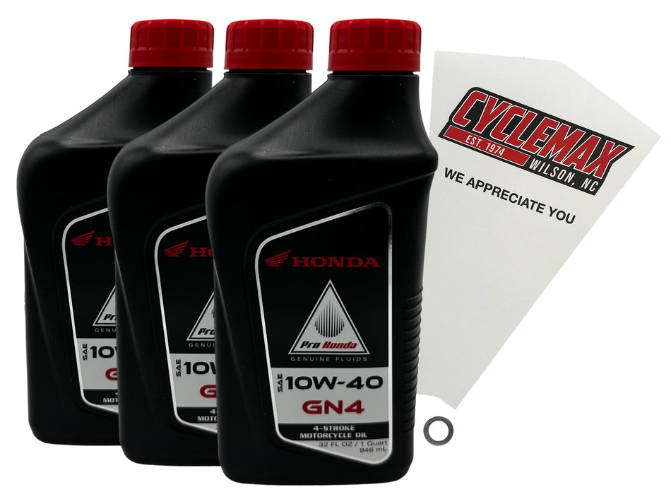 Honda GN4 Standard 10W-40 Oil Change Kit for 1979-1980 XR500