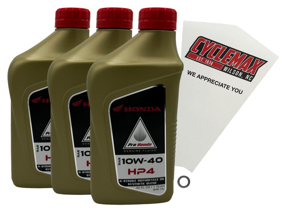 Honda HP4 Semi-Synthetic Oil Change Kit for 1979-1980 XR500