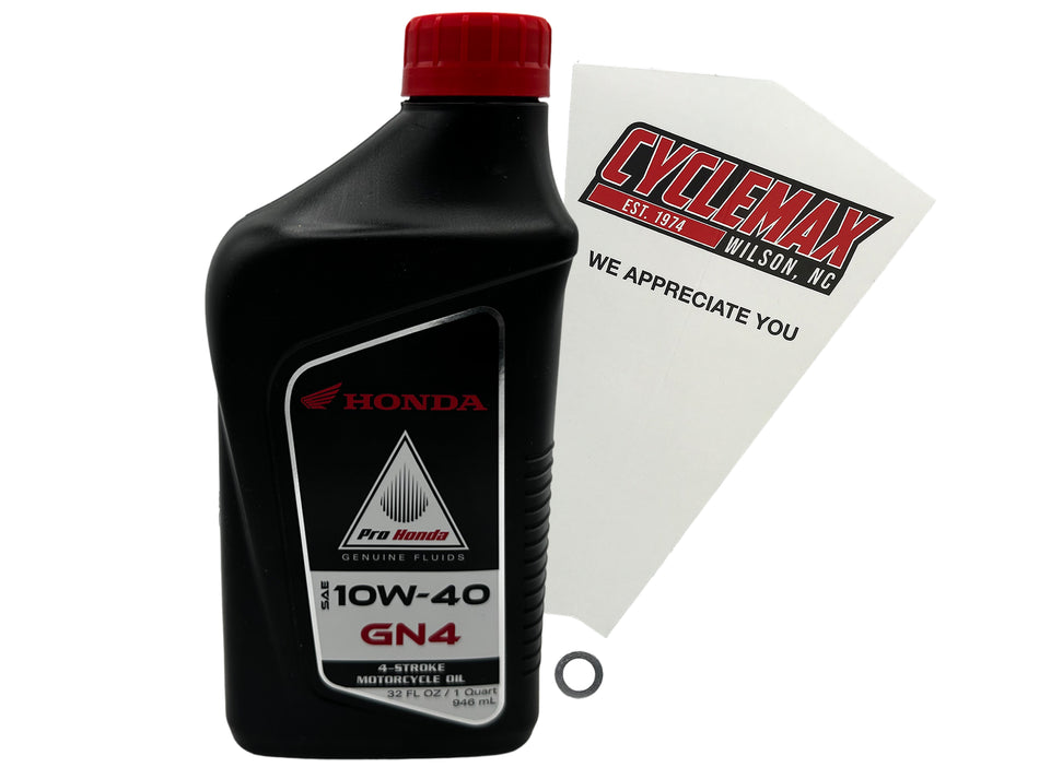 Honda GN4 Standard 10W-40 Oil Change Kit for 1990-2003 XR80R