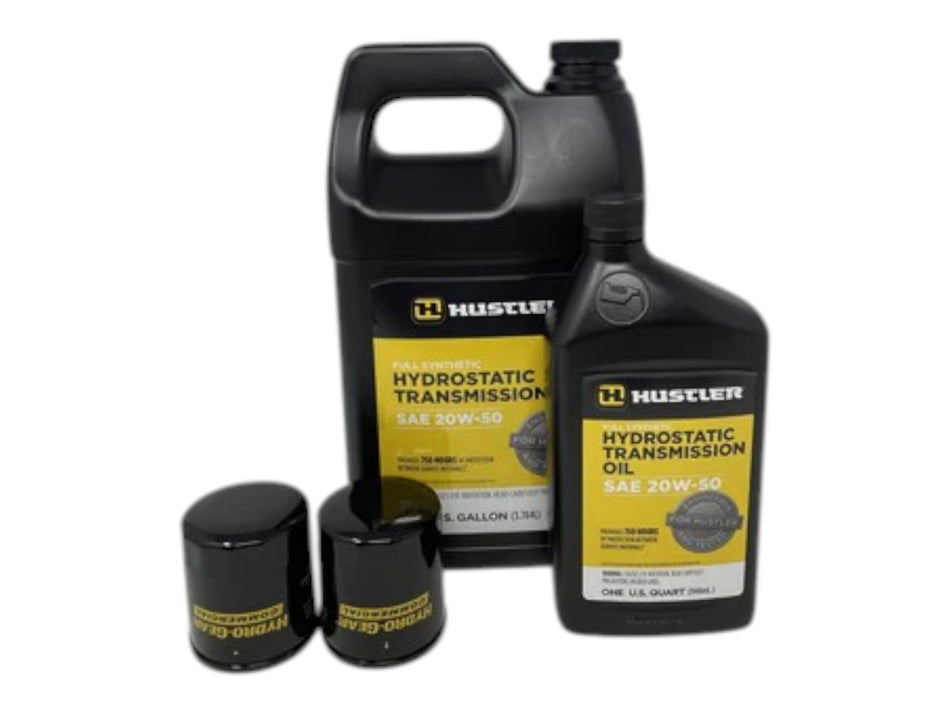 Hustler Mower 20W50 Hydrostatic Transmission Oil Change Kit