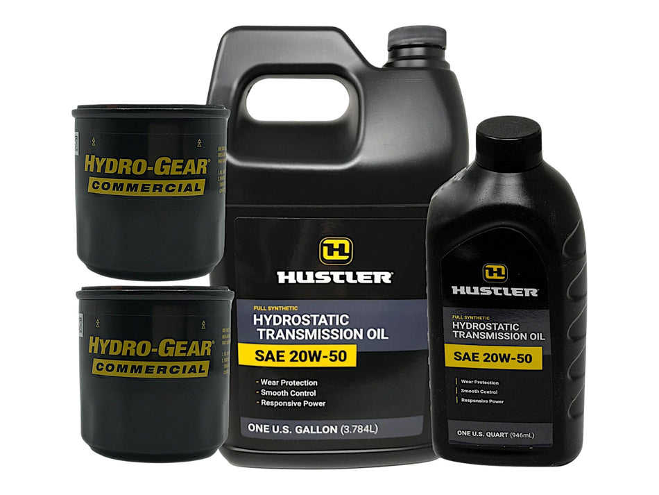 Hustler Mower 20W50 Hydrostatic Transmission Oil Change Kit