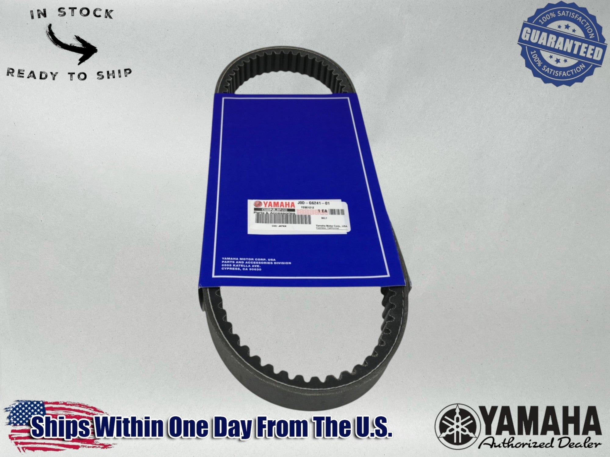 Yamaha Genuine OEM Authentic 2017-24 Golf Cart Belt J0D-G6241-01-00