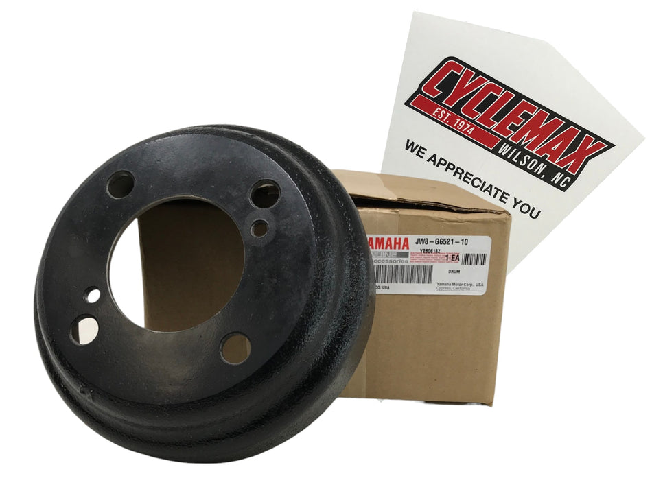 Yamaha OEM (15-27) Drive Drive2 Golf Cart Rear Brake Drum JW8-G6521-10-00