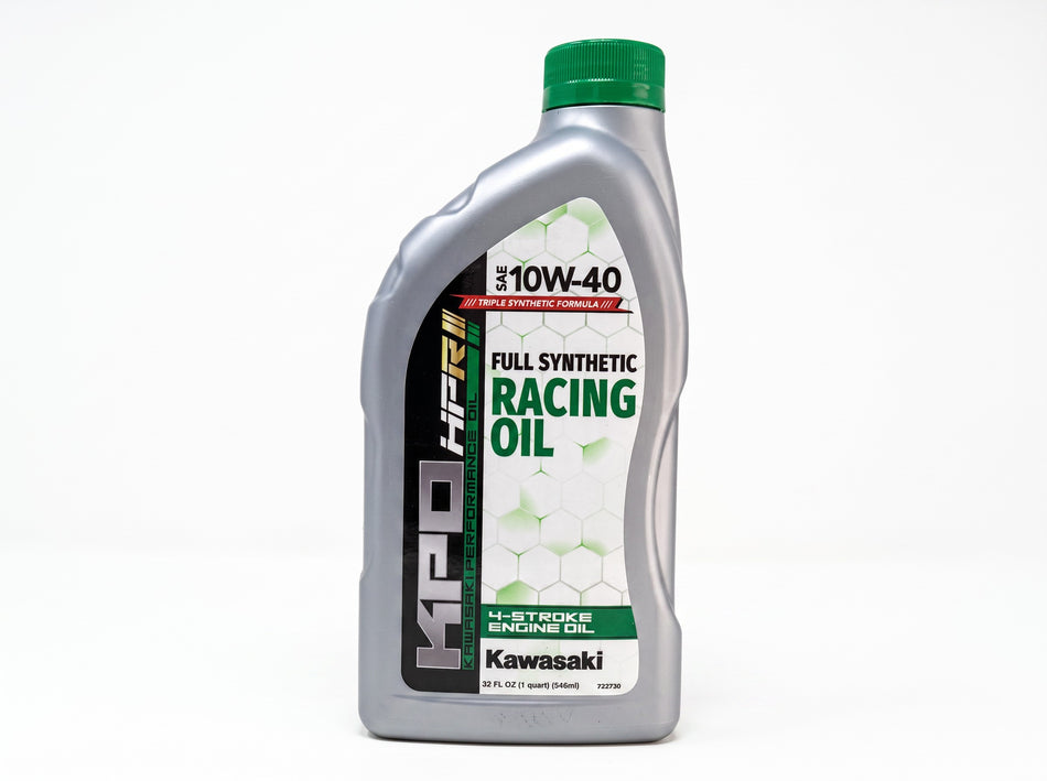 Kawasaki KPO Full Synthetic Racing 4-Stroke Oil 10W40 Quart K61021-50R-01Q
