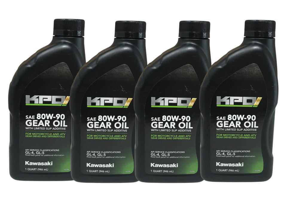 Kawasaki OEM KPO Gear Oil Sae 80w-90 - K63G-104-01Q - Supersedes K6103G-103-01Q - 4 Pack