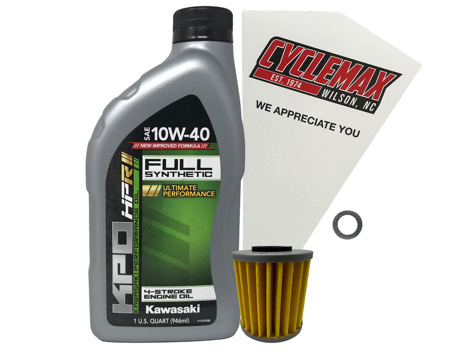 Kawasaki KPO Full Synthetic Oil Change Kit for 2019-2023 KX450