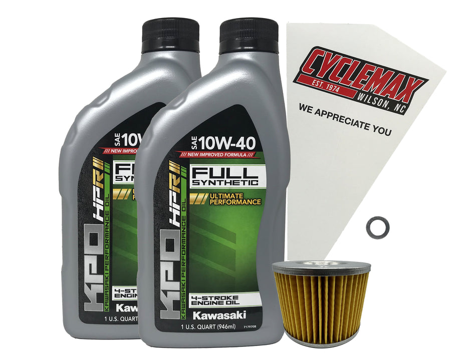 Kawasaki KPO Full Synthetic Oil Change Kit for 1986-2007 NINJA 250R