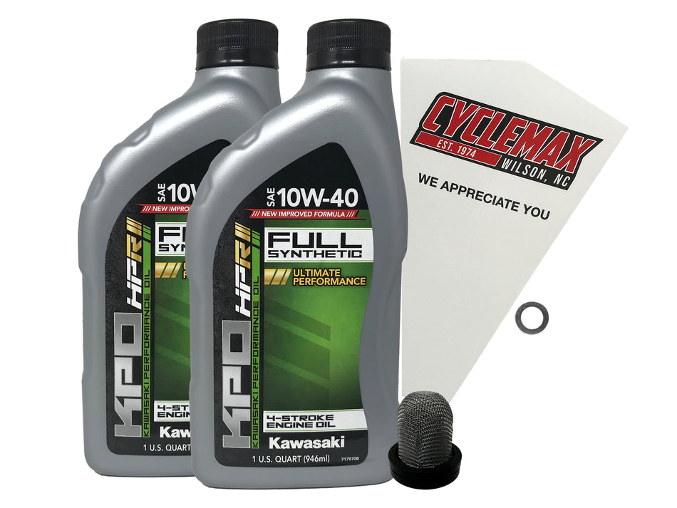 Kawasaki KPO Full Synthetic Oil Change Kit for 2012-2025 BRUTE FORCE 300