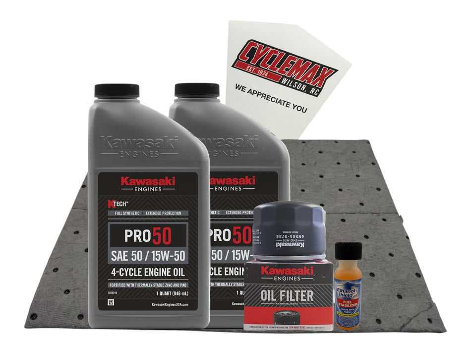 Kawasaki KTECH PRO 50 Oil Change Kit for FH381V FH430V FH451V FH500V w/Pad