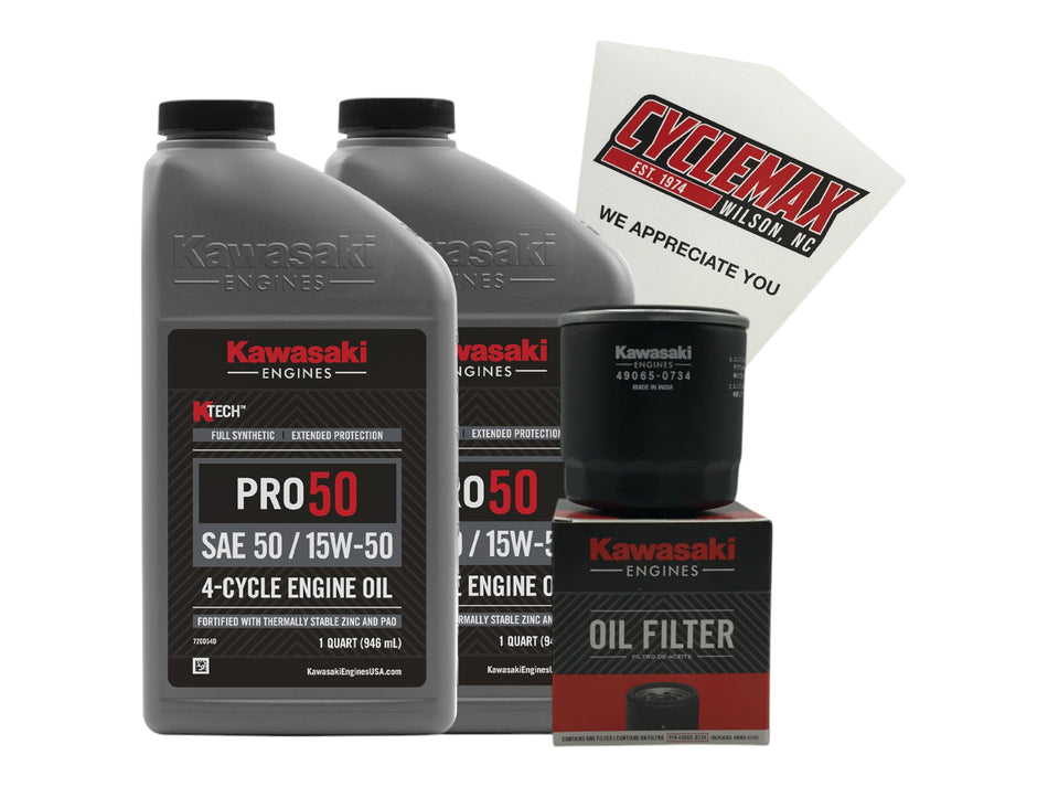 Kawasaki KTECH PRO 50 4-Cycle Oil Change Kit for FX Models