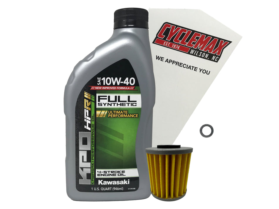 Kawasaki KPO Full Synthetic Oil Change Kit for 2021-2025 KX250