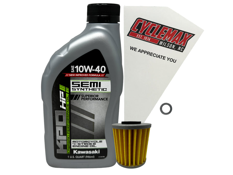 Kawasaki KPO Semi-Synthetic Oil Change Kit for 2021-2025 KX250