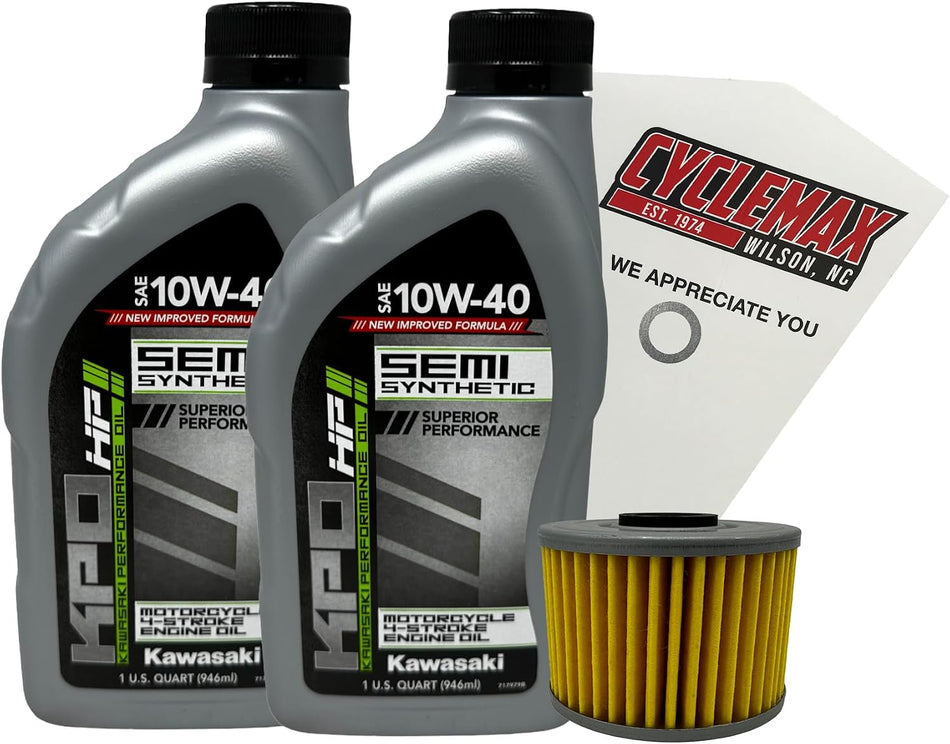 Kawasaki KPO Semi-Synthetic Oil Change Kit for 2020-2025 KLX230
