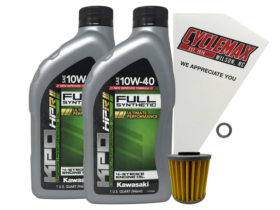 Kawasaki KPO Full Synthetic Oil Change Kit for 2006-2012 KX250
