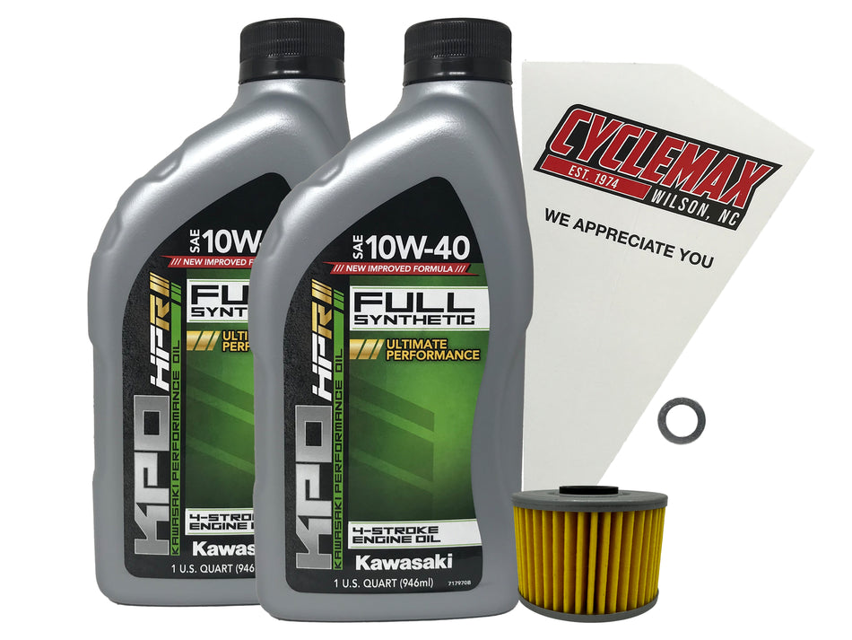 Kawasaki KPO Full Synthetic Oil Change Kit for 2006-2012 KX450