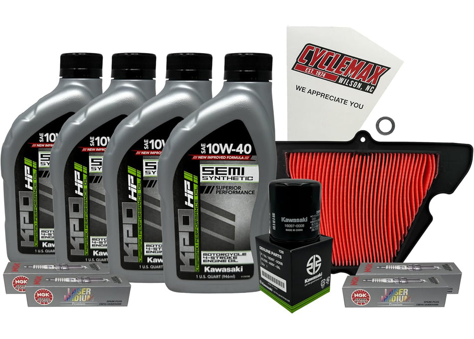 Kawasaki KPO Semi-Synthetic Tune-Up Kit for 2025 NINJA 1100 SX
