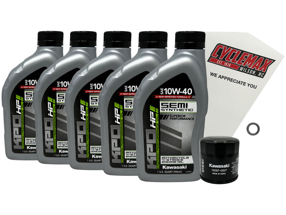 Semi Synthetic Oil Change Kit fits 2024 Kawasaki RIDGE